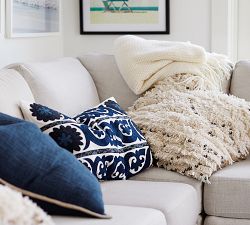 Moroccan Wedding Blanket Handwoven Pillow Cover