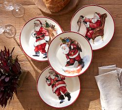 Painted Santa Claus Dinnerware