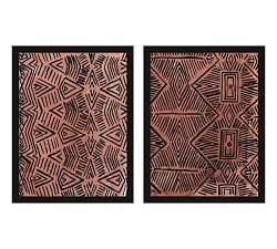 Tribal Tiles Paper Print