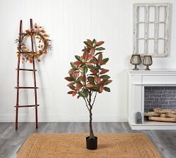 Faux Fall Magnolia Tree