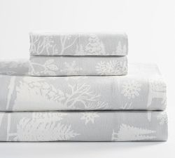 Frosted Forest Organic Flannel Sheet Set