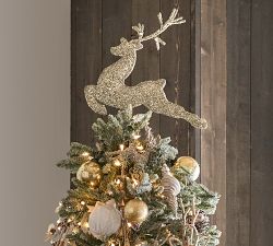 Glitter Stag Tree Topper