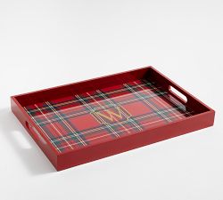 Holiday Stewart Plaid Tray