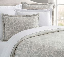 Samantha Damask Sateen Duvet Cover