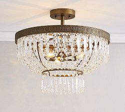 Scarlett Crystal Flush Mount (19")