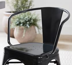 Tavern Stackable Patio Bistro Chair, Black
