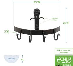 Wrought Iron Row of Hooks