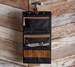 Beckett Leather Travel Hanging Toiletry Case