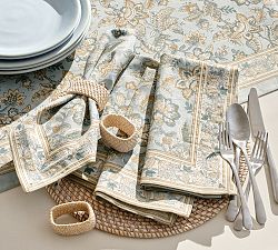 Brooke Block Print Cotton Napkins