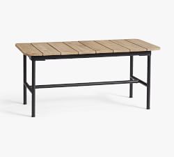 Tulum Acacia Rectangular Outdoor Coffee Table - Thumbnail 3
