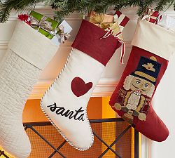 Heart Santa Stocking