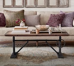 Pittsburgh Rectangular Crank Coffee Table