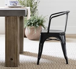 Tavern Stackable Patio Bistro Chair, Black