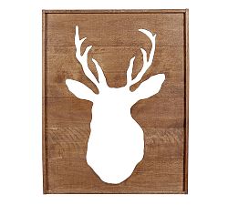 Planked Reindeer Silhouette
