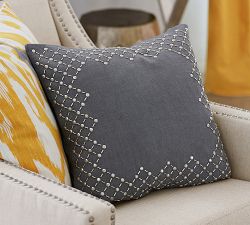 Embellished Monogrammable Pillow Cover