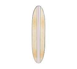 Striped Surfboard Wall Art