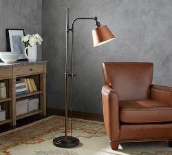 Articulating Tapered Metal Floor Lamp (61")