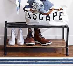 Blacksmith Iron Shoe Storage Rack