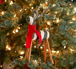 Fabric Reindeer Ornaments