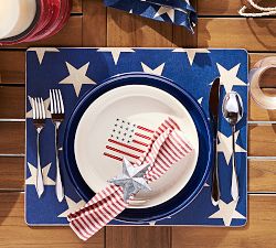 Galvanized Star Napkin Ring, Set of 4