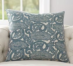 Shibori Floral Print Pillow Cover