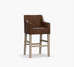 Classic Leather Slope Stool