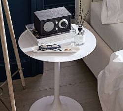 Collier Round Metal End Table