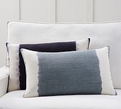 Hand Dip Dyed Lumbar Pillow Cover