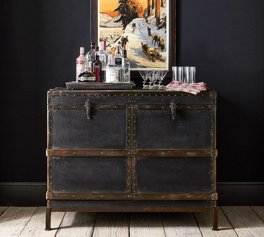 Ludlow Trunk Bar Cabinet (44.5") by Pottery Barn