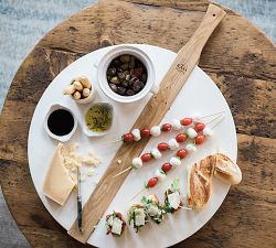 Reclaimed Italian Wood Round Cheese Board