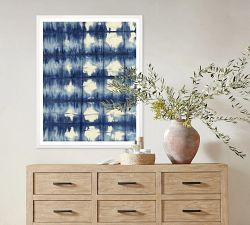 Shibori Blues Framed Print
