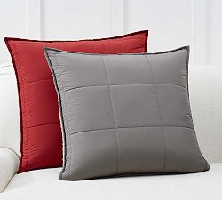 Sports Luxe Cozy Teddy Faux Fur Back Pillow Cover