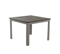 Abrego Faux Teak Square Outdoor Dining Table (40")