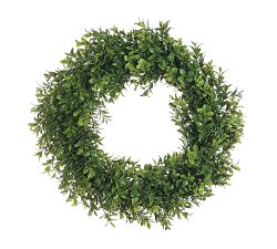 Faux Boxwood Wreaths