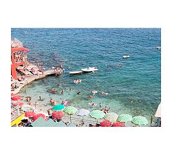 Life is Like a Movie Set in Capri Framed Print By Rebecca Plotnick