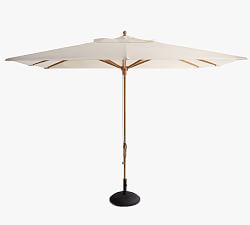10' Rectangular Outdoor Umbrella &ndash; Teak Frame​