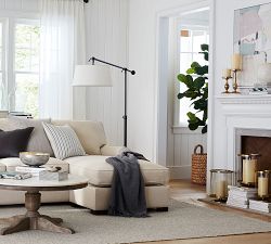 Chester Brushed Brass Hurricane Candle Holder