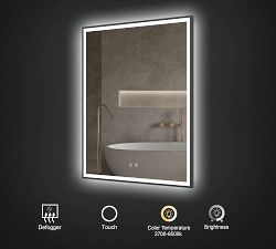 Dora Rectangular Lighted LED Mirror
