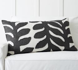 Lilo Embroidered Lumbar Pillow Cover