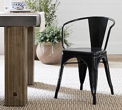 Tavern Stackable Patio Bistro Chair, Black