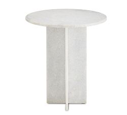 Bolton Round Marble Accent Table (18")