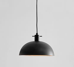 Caufield Metal Dome Pendant (12")