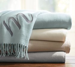 Monogrammable Oversized Throw