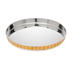 Amalfi Round Rattan Serving Tray