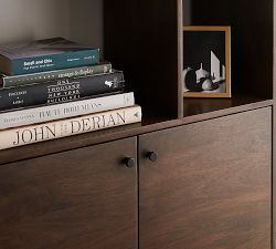 Bradley Open Bookcase with Doors (35.5")