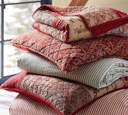 Georgia Patchwork Sham - Red