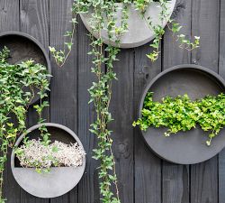 Lightweight Handcrafted Fiber Stone Wall Hanging Indoor/Outdoor Planters