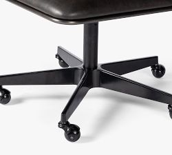 Perkins Leather Swivel Desk