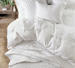 Belgian Flax Linen Diamond Quilted Sham