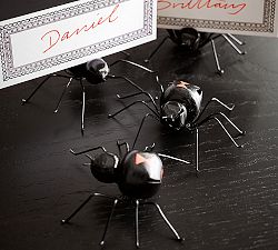 Black Widow Spider Place Card Holder, Set of 4